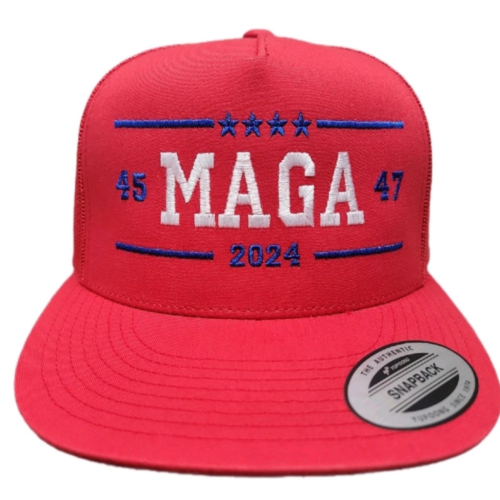 MAGA 2024 Mesh Adjustable Snapback Direct Embroide…